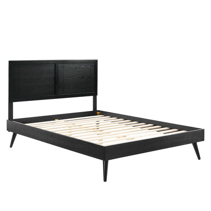 Marlee Wood Queen Platform Bed With Splayed Legs