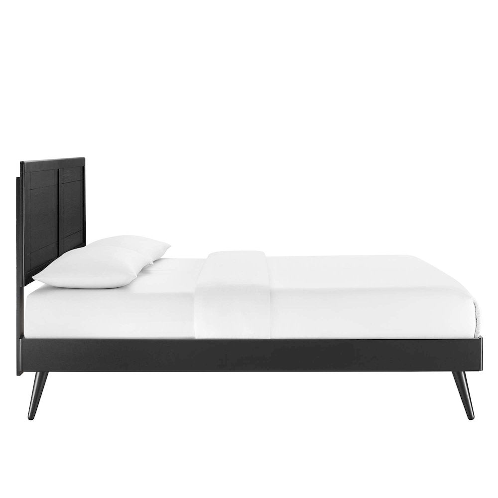 Marlee Wood Queen Platform Bed With Splayed Legs