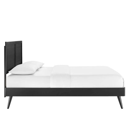 Marlee Wood Queen Platform Bed With Splayed Legs