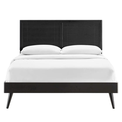 Marlee Wood Queen Platform Bed With Splayed Legs