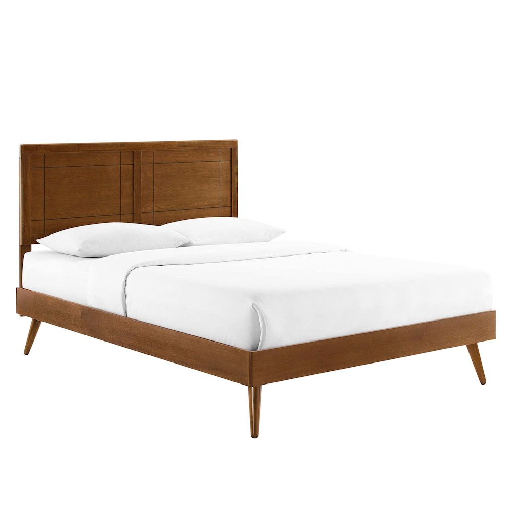Marlee Wood Queen Platform Bed With Splayed Legs