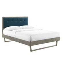 Willow Wood Queen Platform Bed With Angular Frame