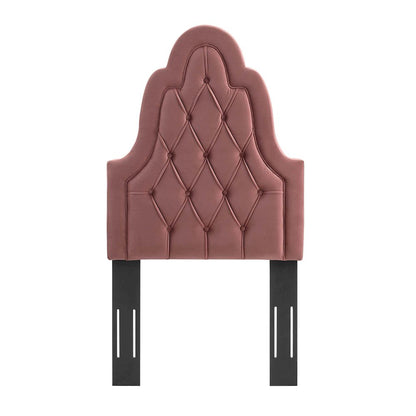 Augustine Tufted Performance Velvet Twin Headboard