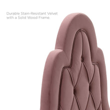 Augustine Tufted Performance Velvet Twin Headboard