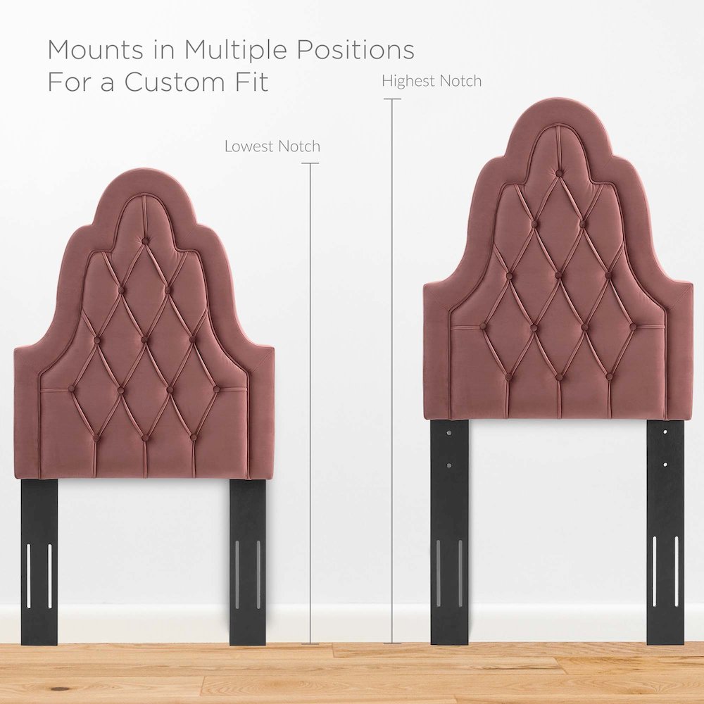 Augustine Tufted Performance Velvet Twin Headboard