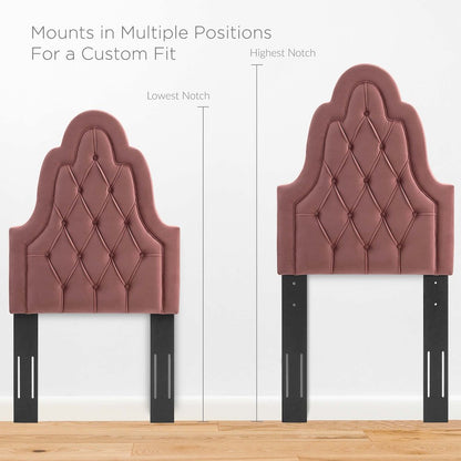 Augustine Tufted Performance Velvet Twin Headboard