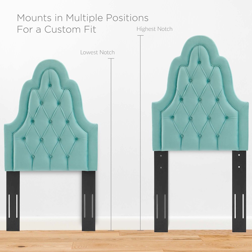 Augustine Tufted Performance Velvet Twin Headboard