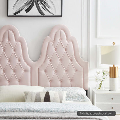 Augustine Tufted Performance Velvet Twin Headboard