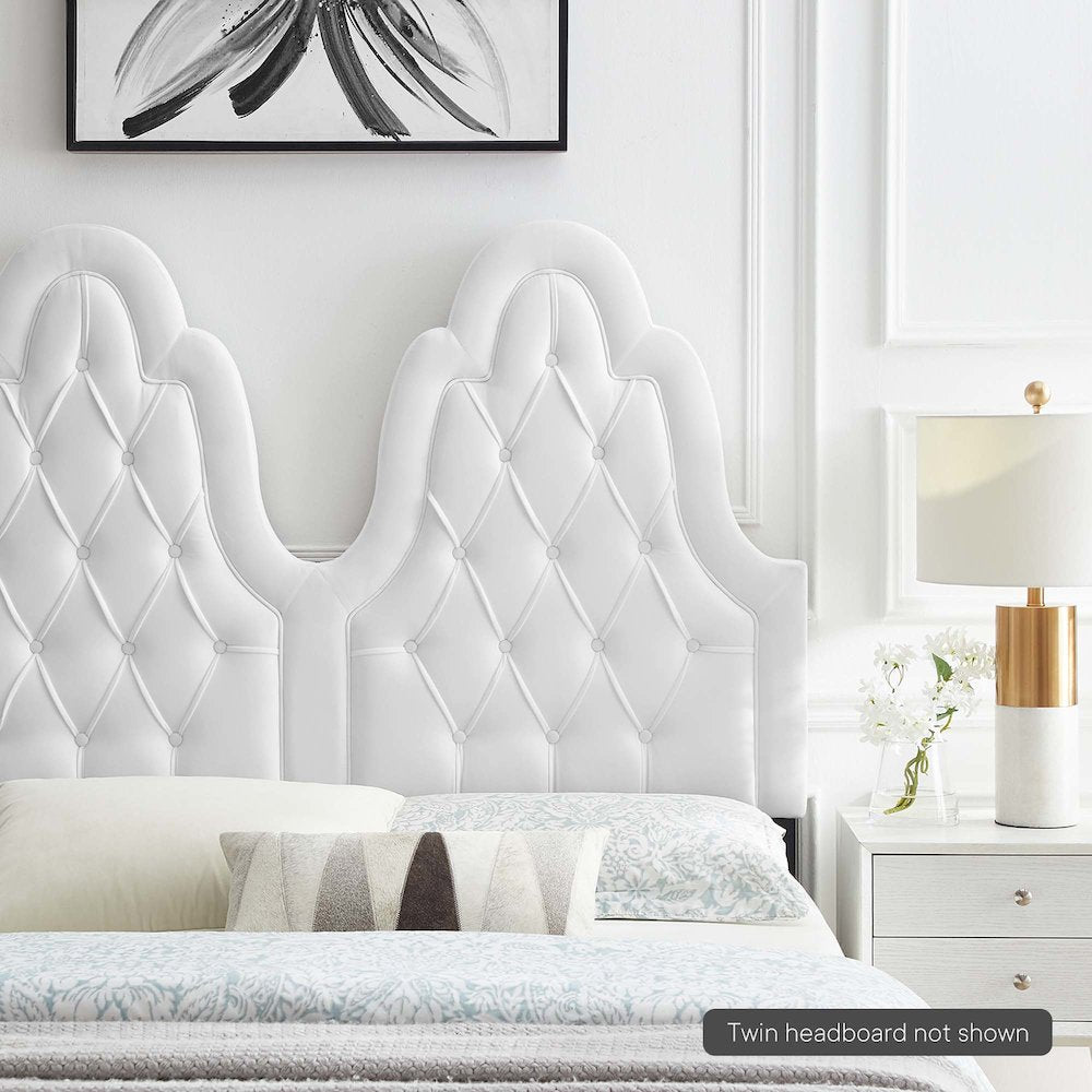 Augustine Tufted Performance Velvet Twin Headboard