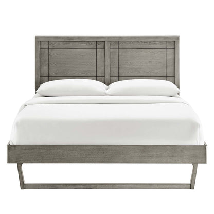 Marlee Wood King Platform Bed With Angular Frame