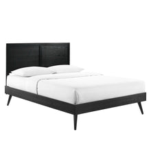 Marlee Wood Full Platform Bed With Splayed Legs