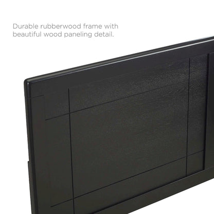 Marlee Wood King Platform Bed With Splayed Legs