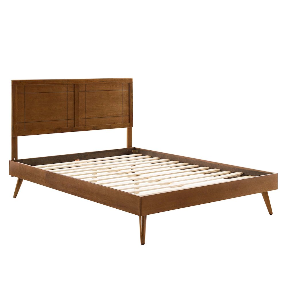 Marlee Wood King Platform Bed With Splayed Legs