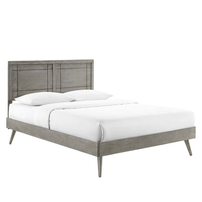 Marlee Wood Twin Platform Bed With Splayed Legs