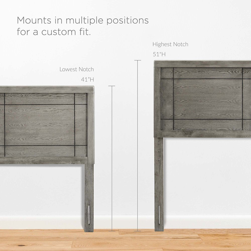 Marlee Wood Twin Platform Bed With Splayed Legs