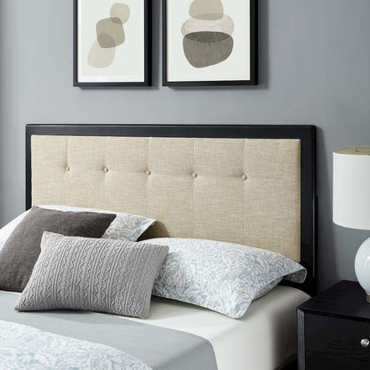 Willow Wood King Platform Bed With Splayed Legs