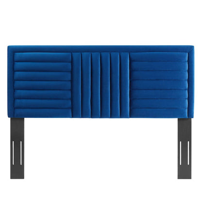 Believe Channel Tufted Performance Velvet Full/Queen Headboard