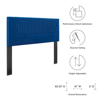 Patience Channel Tufted Performance Velvet Twin Headboard