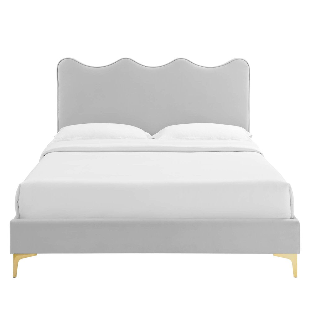 Current Performance Velvet Twin Platform Bed