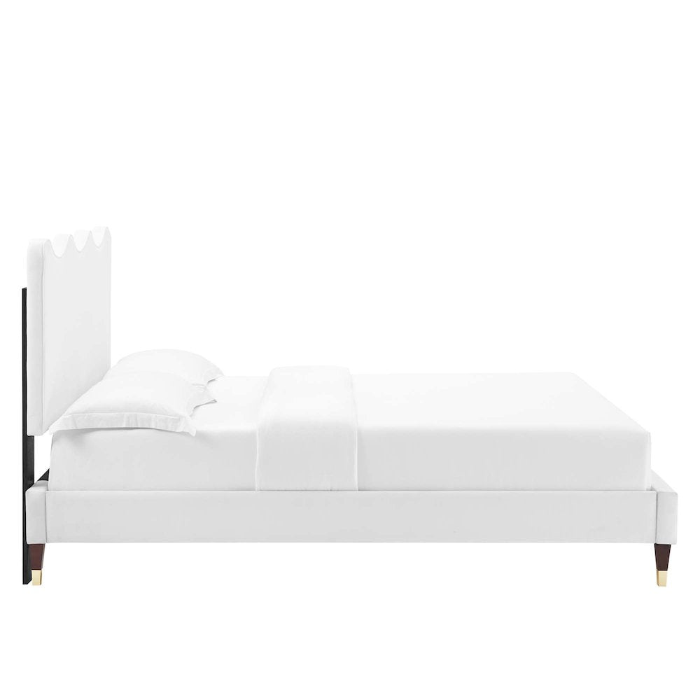 Current Performance Velvet Twin Platform Bed