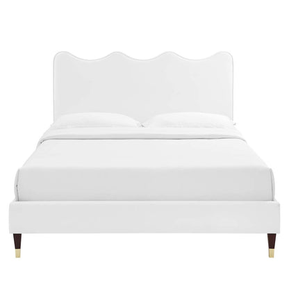 Current Performance Velvet Twin Platform Bed