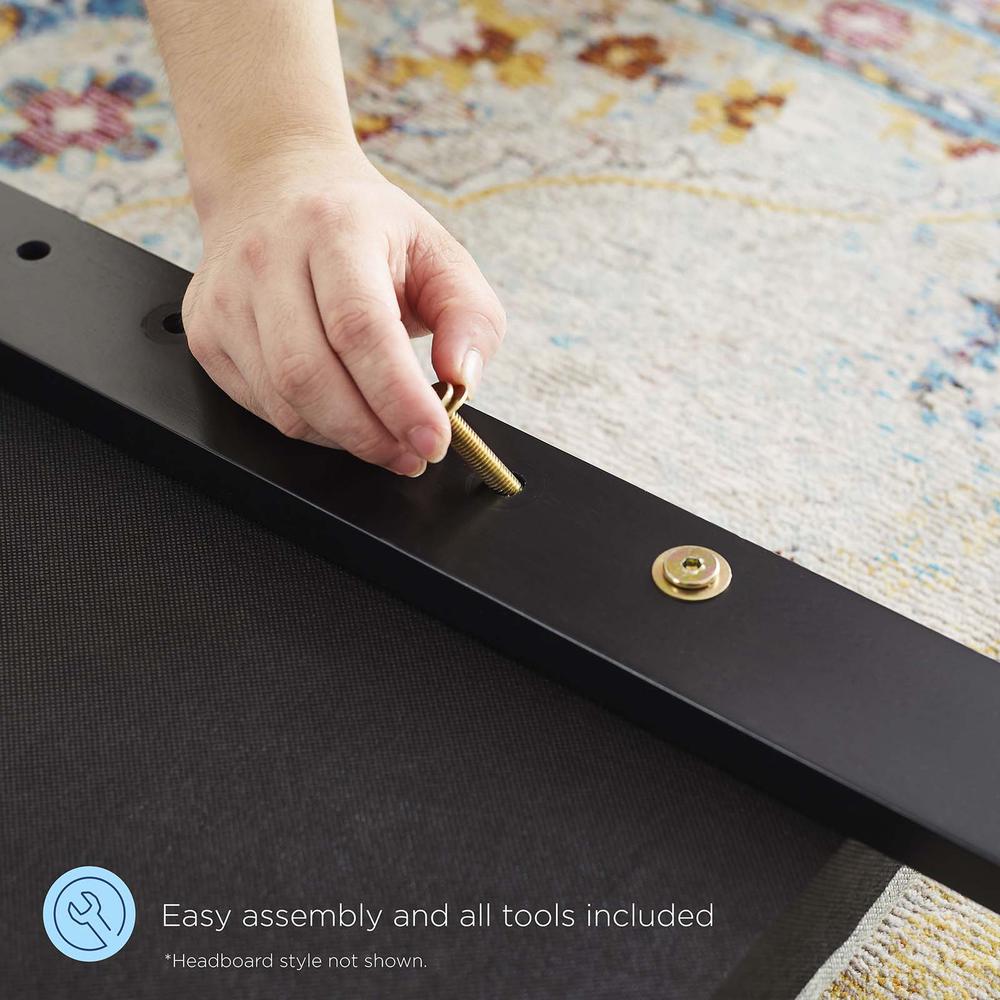 Current Performance Velvet Twin Platform Bed