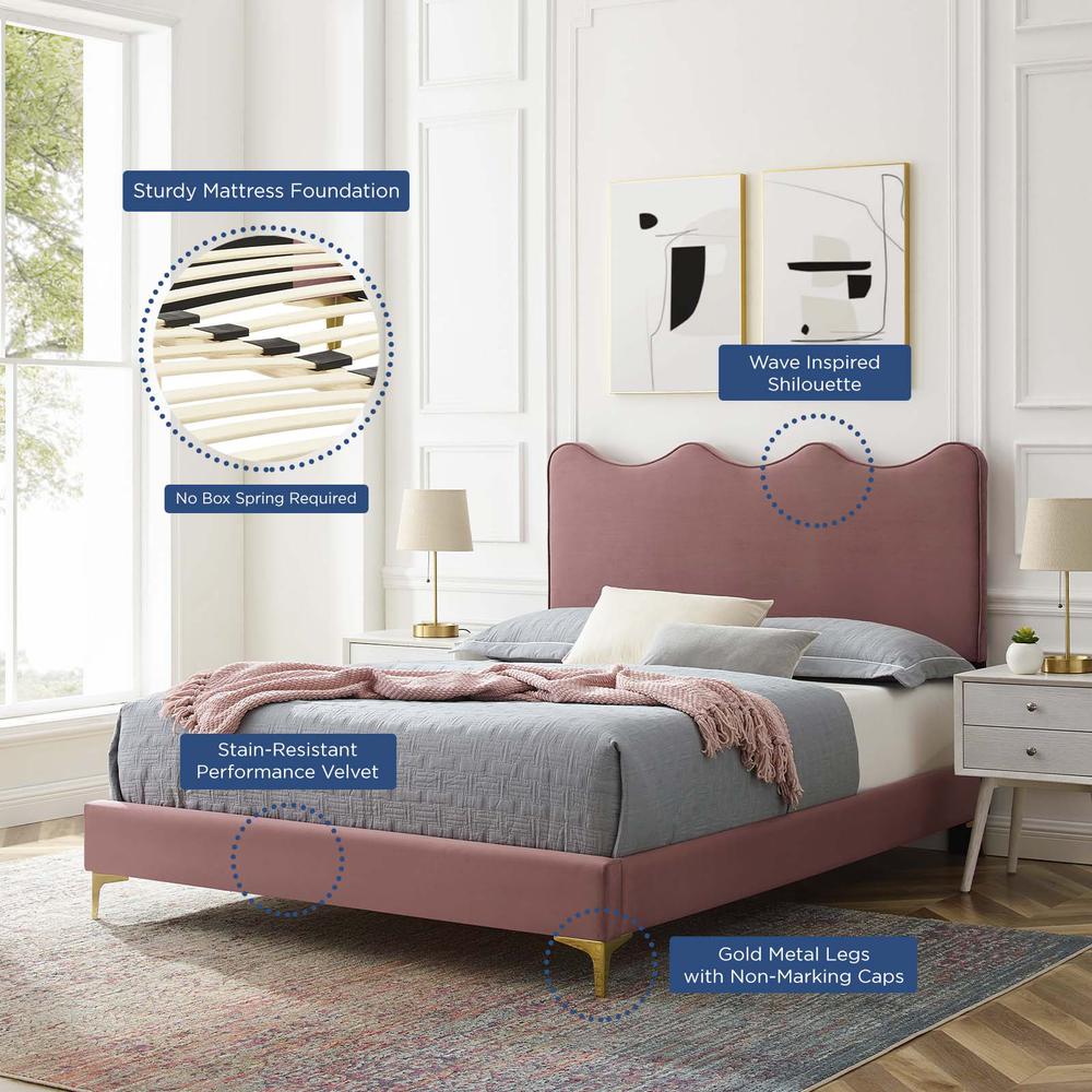 Current Performance Velvet Full Platform Bed