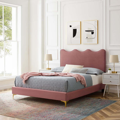 Current Performance Velvet Full Platform Bed