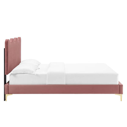 Current Performance Velvet Full Platform Bed