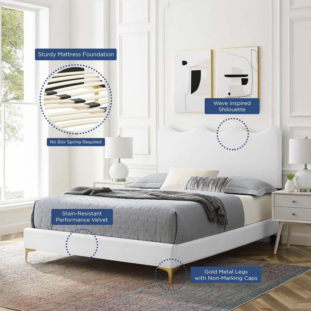 Current Performance Velvet Full Platform Bed