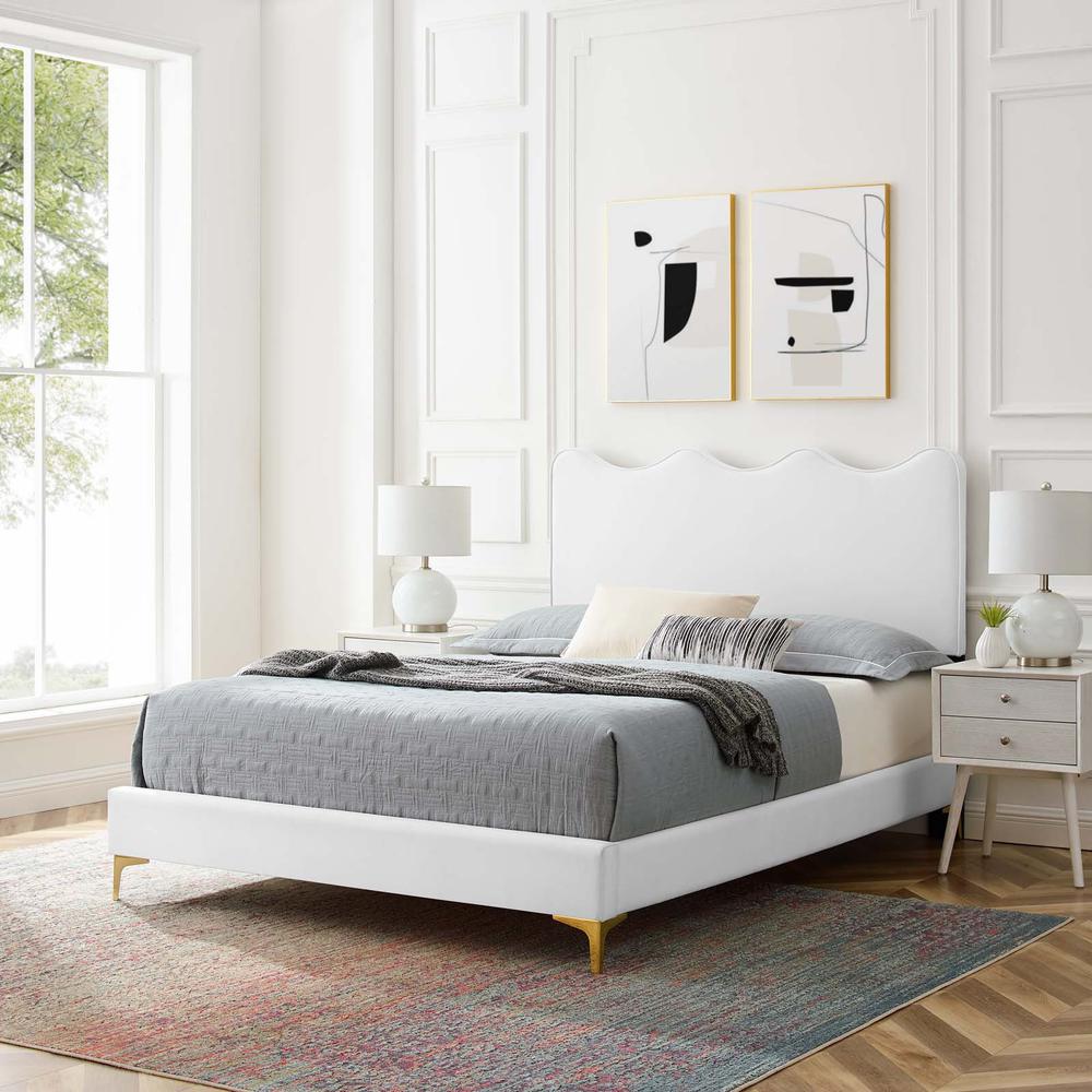 Current Performance Velvet Full Platform Bed