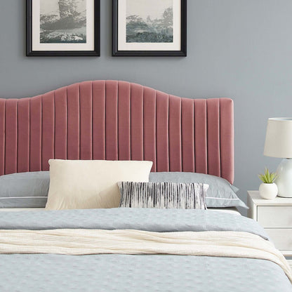 Juniper Channel Tufted Performance Velvet King Platform Bed