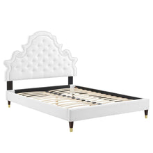 Gwyneth Tufted Performance Velvet Queen Platform Bed