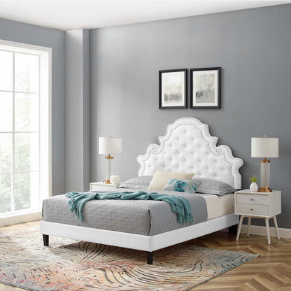 Gwyneth Tufted Performance Velvet Twin Platform Bed