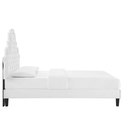 Gwyneth Tufted Performance Velvet Twin Platform Bed