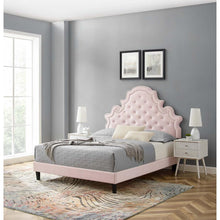 Gwyneth Tufted Performance Velvet Full Platform Bed