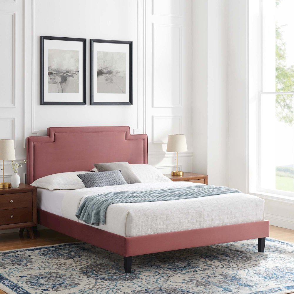 Liva Performance Velvet King Bed