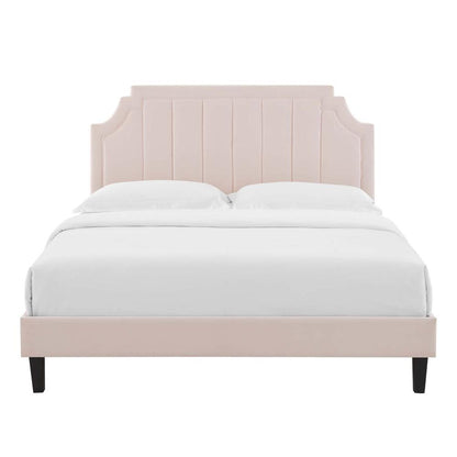 Sienna Performance Velvet Twin Platform Bed