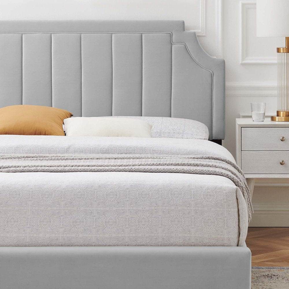 Sienna Performance Velvet Full Platform Bed