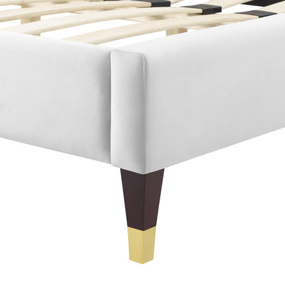 Sienna Performance Velvet Full Platform Bed
