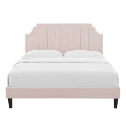 Sienna Performance Velvet Full Platform Bed