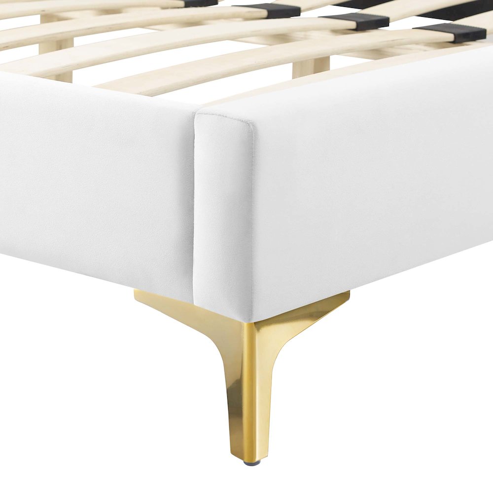 Alexandria Tufted Performance Velvet Twin Platform Bed