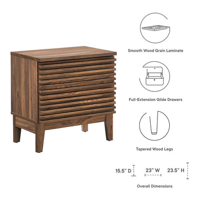 Render Two-Drawer Nightstand