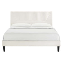 Yasmine Channel Tufted Performance Velvet Full Platform Bed