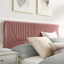 Yasmine Channel Tufted Performance Velvet King Platform Bed