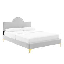 Sunny Performance Velvet Full Bed - Light Gray MOD-7028-LGR