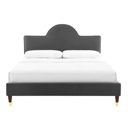 Aurora Performance Velvet King Bed
