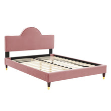 Aurora Performance Velvet King Bed - Dusty Rose MOD-7032-DUS