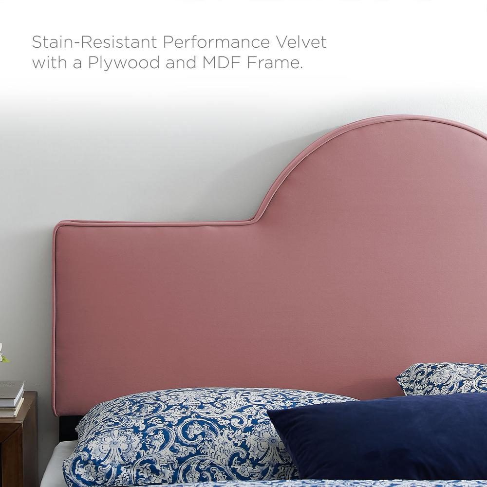 Aurora Performance Velvet King Bed - Dusty Rose MOD-7032-DUS