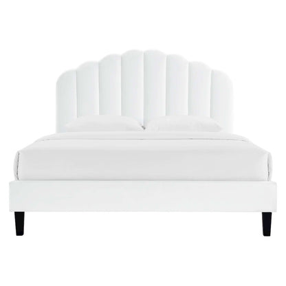 Daisy Performance Velvet Full Platform Bed